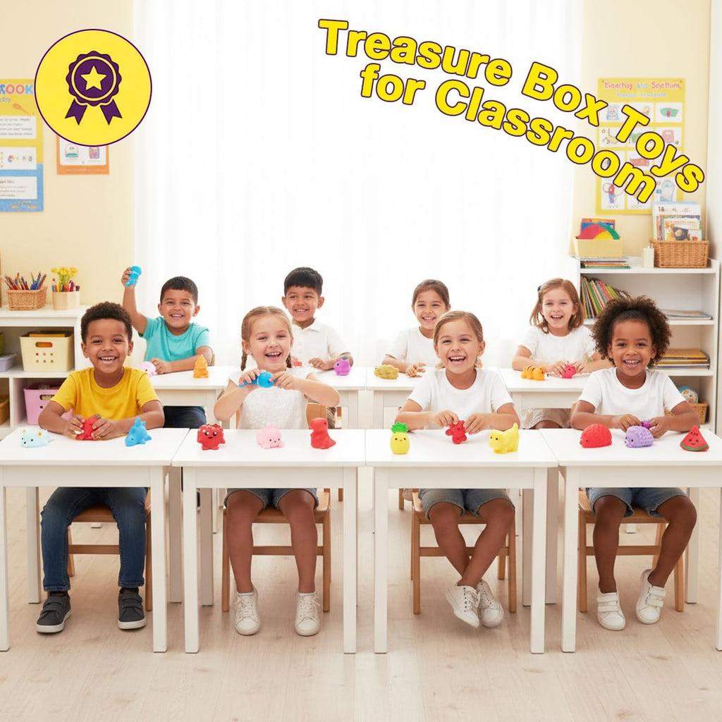 30 Pack Mochi Squishy Toys, Cute Mini Squishies Party Favors for Kids 3-5 4-8 8-12 Boys Girls, Classroom Treasure Box Prizes, Easter, Goodie Bag Stuffers, Stress Relief Sensory Fidget Toys